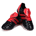 Miniatyrbild 4 av 5: Pojkar Fotbollsskor Spikes Fotbollsskor för ungdomar Ankelstövlar Atletisk Sneaker 3C26005 BlackRed 30