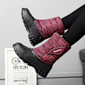 Miniatyrbild 5 av 5: Herr Dam Vinterstövlar Snow Boot Plysch Varma Skor Vattentät Boot 2113S Red 41