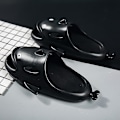 Miniatyrbild 3 av 5: Män Kvinnor Strandtofflor Mode Sandaler Utomhus Halkfria inomhusskor 5001 Black 40-41