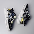 Miniatyrbild 4 av 5: Barnskor Dämpande halkfria sneakers Löparskor för pojkar Frh3507 Black 29