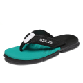 Miniatyrbild 1 av 3: Herrtofflor Sommarmodeskor Halkfria strandsandaler l-226 BlackGreen 40