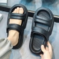 Miniatyrbild 3 av 4: Herrsandaler Mjuka strandskor Surfingsporttofflor Fritidsskor för casual 2295 Black 42