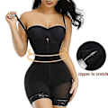 Miniatyrbild 1 av 5: Kvinnor Slimming Body Shaper Seamless Butt Lifter Bodysuits Push Up Shapewear Underkläder Korsett BLACK 4XL
