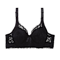 Miniatyrbild 1 av 5: Plus Size BH Sexig Bralette Crop Top Underkläder Push Up Axelbandslös BH Bh Spets Dam BH Underkläder BH Subjectador Biustonosz, svart C and 38 to 85