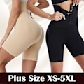 Miniatyrbild 2 av 4: High Waist Trainer Body Shaper Shorts Kvinna Bantning Fajas Kvinnor Fast Mage Kontroll Med Krok Butt Lifter Shapewear Trosor,svart 5XL