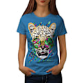 Miniatyrbild 1 av 3: Cool Leopard Kunglig T-shirt för kvinnor XXL