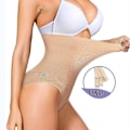 Miniatyrbild 3 av 4: Hög midja Body Shapewear Body Suit Strings Waist trainer Slimming Slida Kvinna Platt mage Reduktiv gördel Formande Underkläder, svart 3XL 4XL