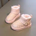Miniatyrbild 3 av 5: Barn Vinter Snö Boots Varma Ankel Boots Anti-Slip Pojkar Flickor Vinterskor 2Ja8 Pink 34