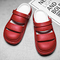 Miniatyrbild 4 av 4: Herr Dam Strandtofflor Mode Sandaler Utomhus Inomhusskor 2766 Red 40-41