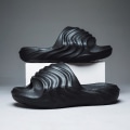 Miniatyrbild 4 av 5: Strandtofflor för män Modesandaler Utomhus Halkfria inomhusskor 3B3069 Black 41-42