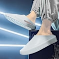 Miniatyrbild 4 av 5: Män Kvinnor Strandtofflor Mode Sandaler Utomhus Halkfria inomhusskor YJ92112 WhiteGray 41-42