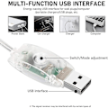 Miniatyrbild 4 av 4: 10m 100led Flerfärgade String Lights Inuti. Heilwiy 16 färger 4 lägen utomhus USB