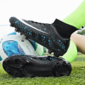 Miniatyrbild 5 av 5: Fotbollsskor dam Spikes Fotbollsskor för ungdomar Stövlar Atletisk Sneaker 3C1313 Black 45