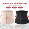 Miniatyrbild 4 av 5: Waist trainer Korsett Top Body Shaper Slimming Bälte Korsett Damer Shapewear Mage Postpartum Mage Korrigerande Modellering Strap,svart 01 M