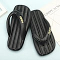 Miniatyrbild 4 av 5: Strandtofflor för män Modesandaler Utomhus Halkfria inomhusskor 3B2811 Black 40-41