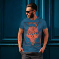 Miniatyrbild 1 av 2: Skull New Order Mode män Royal T-shirt L