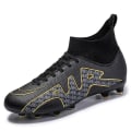 Miniatyrbild 1 av 5: Fotbollsskor för män Halkfria fotbollsskor Klossar Gräs Fotbollssneakers Yjck15-1 Black 42