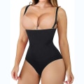Miniatyrbild 2 av 4: Hög midja Body Shapewear Bodysuit Strings waist trainer Slimming Slida Kvinna Platt mage Reduktiv gördel Formande Underkläder,beige M L