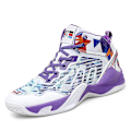 Miniatyrbild 1 av 5: Basketskor för män Mode Dam Sneakers Andas Sportskor 3A1903 WhitePurple 41