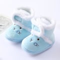 Miniatyrbild 4 av 4: Vintervarma nyfödda toddler 1 år baby Flickor Pojkar Skor Mjuk sula Pälssnöskor 0-18M Blue 7-12 Months
