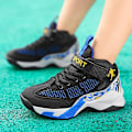 Miniatyrbild 4 av 5: Basketskor för barn Mode Halkfria sneakers Sportskor som andas ra818 BlackBlue 34