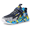 Miniatyrbild 1 av 5: Basketskor för barn Mode Pojkar Flickor Sneakers Andas Sportskor 2202 Blue 34