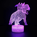 Miniatyrbild 1 av 4: 3D-lampor med fjärrkontroll, LED-lampa 16 färger Ljus Dimbar Touch Switch USB / batteriinsats, Bi
