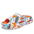 Miniatyrbild 1 av 5: Strandtofflor för män Modesandaler Utomhus Halkfria inomhusskor 3B2205-C White 43-44
