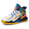 Miniatyrbild 1 av 5: Basketskor för barn Mode Halkfria sneakers Sportskor som andas 6969 BlackOrange 34
