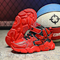 Miniatyrbild 2 av 5: Pojkar Flickor Sneakers Andas löparskor Mode Sportskor för barn 2L826 BlackRed 34