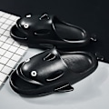 Miniatyrbild 2 av 5: Män Kvinnor Strandtofflor Mode Sandaler Utomhus Halkfria inomhusskor 5001 Black 40-41