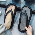 Miniatyrbild 4 av 4: Herrsandaler Mjuka strandskor Surfingsporttofflor Fritidsskor för casual 2179 Black 43