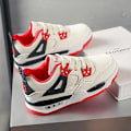 Miniatyrbild 4 av 5: Barn Sneakers Andas Pojkar Flickor Skateboard Skor Löparskor Yj999 WhiteRed 34
