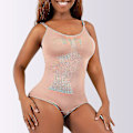 Miniatyrbild 3 av 5: Seamless Dam Fajas Body Slimming Waist Trainer Butt Lifter Push Up Corset Slim Shapewear Catsuit Body Shaper Underkläder, brun M