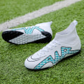 Miniatyrbild 4 av 5: Fotbollsskor för män Halkfria fotbollsskor Klossar Gräs Fotbollssneakers Yjck15-1 White 44