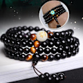 Miniatyrbild 1 av 5: 108 pärlor Onyx Luminous Mala Blet Layer Vinta
