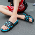 Miniatyrbild 5 av 5: Herrskor Massagesula Mjuk Mjuk utomhustofflor Fr260-1 Blue 45