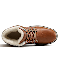 Miniatyrbild 4 av 5: Snöskor för män Läder Plus Velvet Varma Utomhus bomullsskor F9704 LightBrown 41
