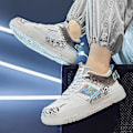 Miniatyrbild 5 av 5: Herrsneakers Andas löparskor Dammode Sportskor 5510 White 38