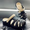 Miniatyrbild 3 av 5: Strandtofflor för män Modesandaler Utomhus Halkfria inomhusskor 3B7949 Black 40-41
