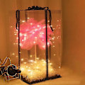 Miniatyrbild 4 av 4: Gör-det-själv-fjäderbordslampa Trädfjäderlampskärm LED-bröllopsdekorationslampa (C)