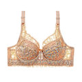 Miniatyrbild 1 av 5: Plus Size BH Sexig Bralette Crop Top Underkläder Push Up Axelbandslös BH Bh Spets Kvinnlig BH Underkläder BH Subjectador Biustonosz,beige C and 38 to 85