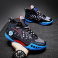 Miniatyrbild 4 av 5: Barn Basketskor Mode Pojkar Flickor Sneakers Andas Sportskor 2207 Black 32