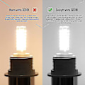 Miniatyrbild 2 av 4: Ledlampa E14, kallvit 6000k, AC 220-230v, liten Edison-skruv, ej dimbar, vit [klass A energi