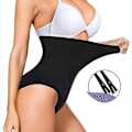 Miniatyrbild 1 av 4: Hög midja Body Shapewear Body Suit Strings Waist trainer Slimming Slida Kvinna Platt mage Reduktiv gördel Formande Underkläder, svart 3XL 4XL