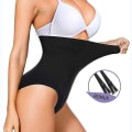 Miniatyrbild 3 av 4: Hög midja Body Shapewear Bodysuit Strings waist trainer Slimming Slida Kvinna Platt mage Reduktiv gördel Formande Underkläder,beige XS S