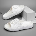 Miniatyrbild 3 av 5: Strandtofflor för män Modesandaler Utomhus Halkfria inomhusskor 3Bs2180 White 42-43