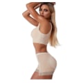 Miniatyrbild 4 av 5: Damsvamp vadderad Push Up Control Trosa Butt Lifter Seamless Fake Ass Trosa Underkläder För Kvinna Bröllop Body Shapers Shor,beige Asian size L