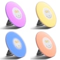 Miniatyrbild 1 av 5: Unik färgglad sovrumsvakna Rgb Led Soluppgång Simulering Väckarklocka ljus