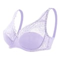 Miniatyrbild 1 av 5: Dam BH Mode Sexig Spets BH Push Up Plus Size Bralette Tunn Cup Bygel BH Bygel Underkläder Underkläder Topp C D Cup,linght Lila 95C D